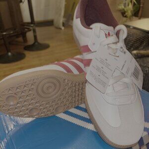 Adidas Samba OG Men’s Size 12 White Red Sneakers JI3201 | Classic Gum Sole | NWT